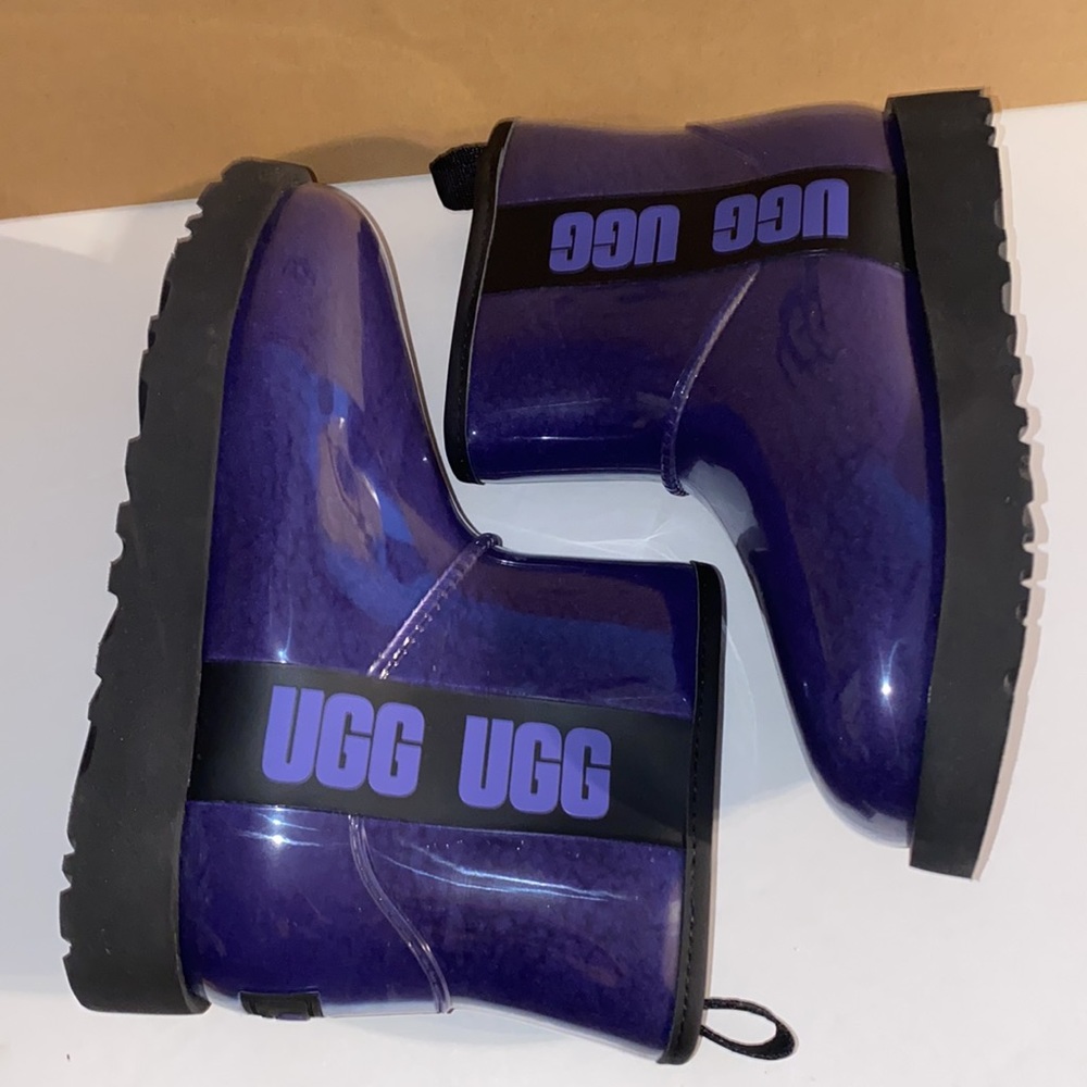 UGG CLEAR MINI PURPLE BOOTS #5 - Picture 2 of 6